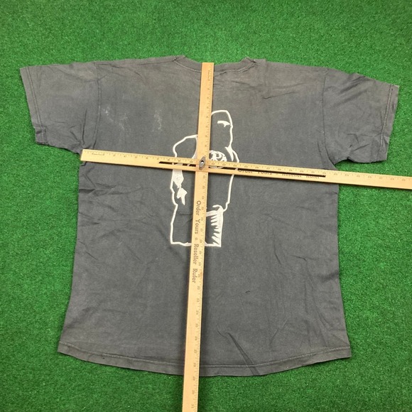 Vintage Screen Stars Shirt Mens XL Black 2001 Pennywise Punk Band F*ck Authority - Picture 13 of 16